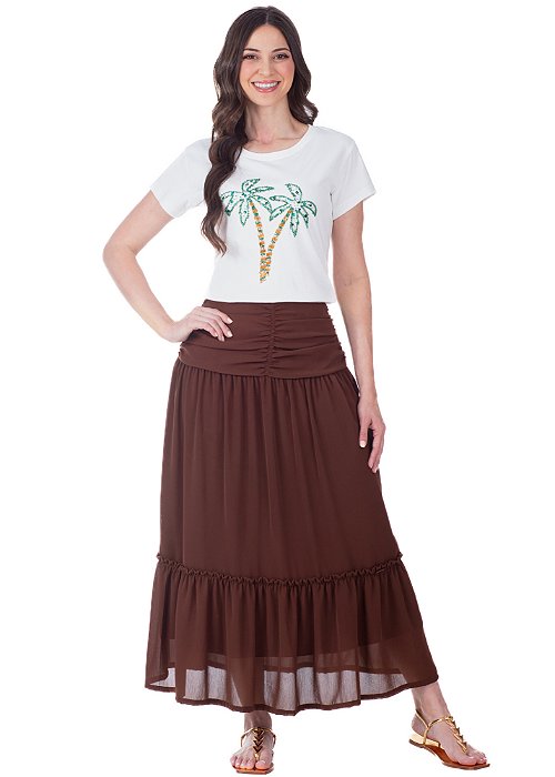 Saia Kelly Marrom Hapuk