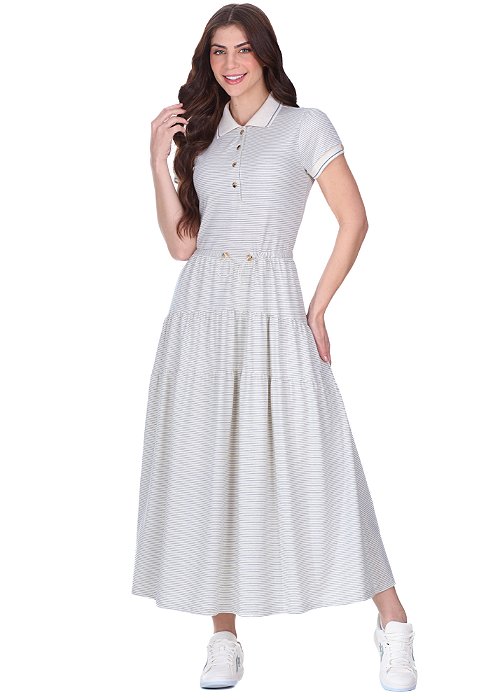 Vestido Lenita Malha Evasê Hapuk