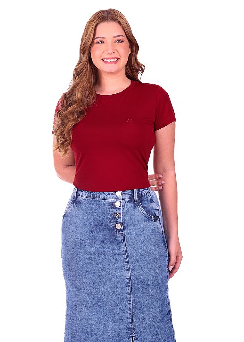 Blusa Luiza Malha Bordô Hapuk