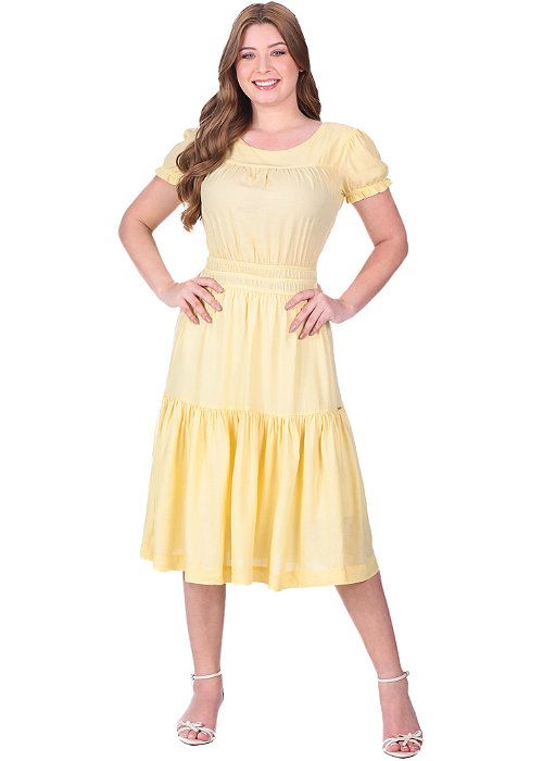 Vestido Gessi Amarelo Hapuk