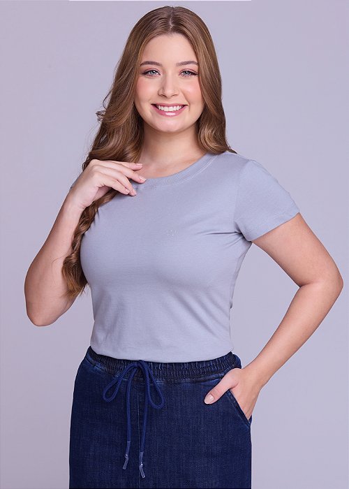 Blusa Xanthe Malha Cinza Hapuk