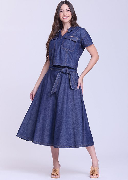 Conjunto Clarice Godê Jeans Escuro Hapuk