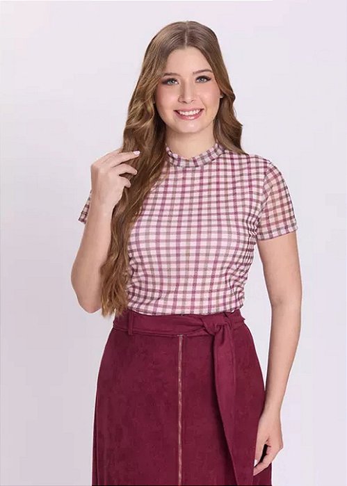 Blusa Gabriela Bordô Hapuk