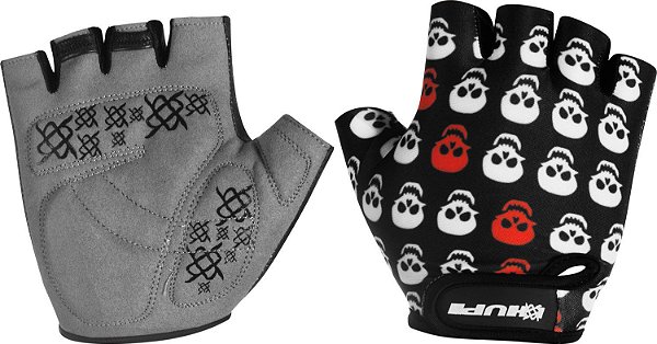 Luvas de Ciclismo Hupi Dedo Curto Skull