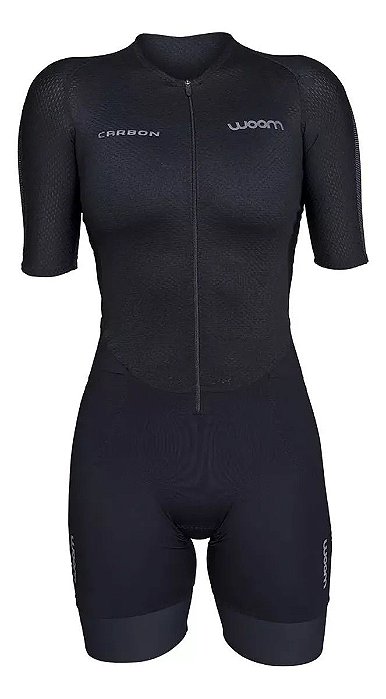 Macaquinho Triathlon Woom Carbon Black Storm Feminino 2023