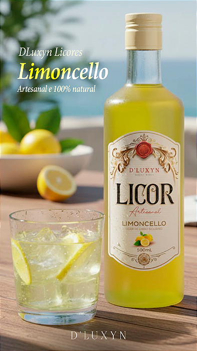 Licor Fino de Limão Siciliano - Limoncello