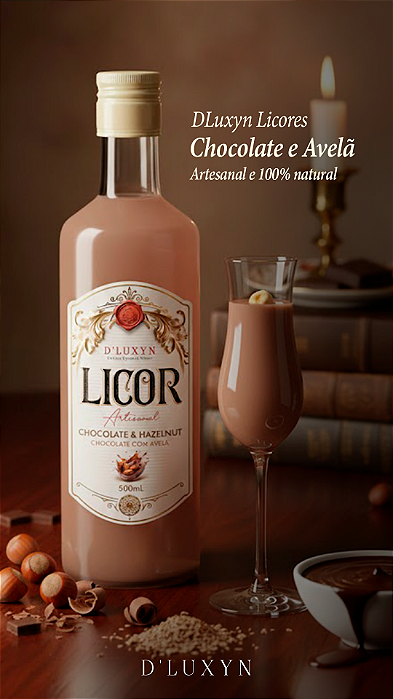 Licor Fino de Chocolate c/ Avelã