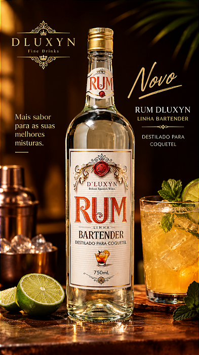 Caixa c/ 06 Rum Branco 750ml