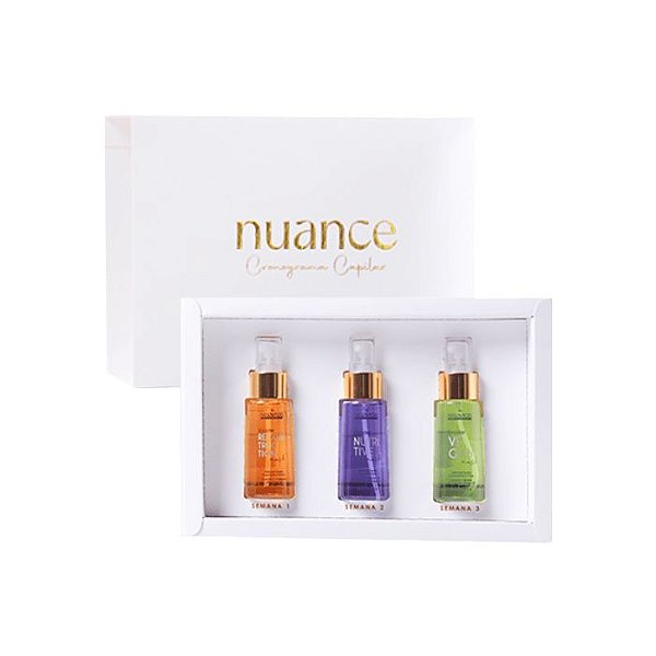 Cronograma Capilar Líquido 3 Produtos - Nuance Professional