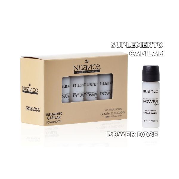 Ampola Suplemento Capilar Power Dose Caixa C/ 12 Un - Nuance