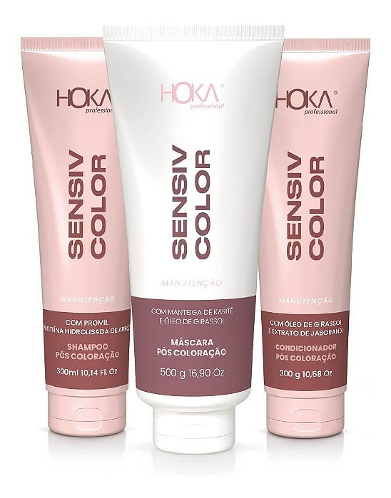 KIT SENSIV COLOR HOME CARE PÓS COLORAÇÃO- HOKA PROFESSIONAL