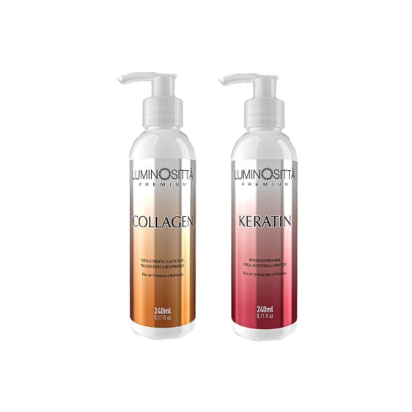 Kit Collagen Keratin Reconstrução Profunda Luminosittà