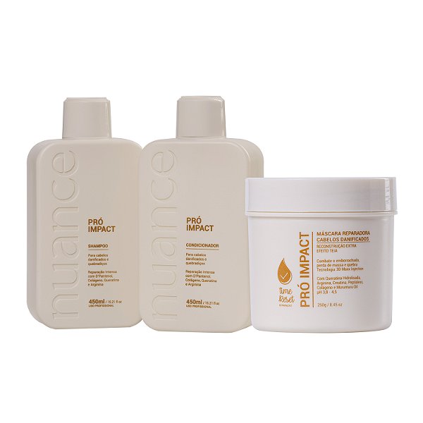 Kit Pró Impact Time Reset 3 itens Nuance