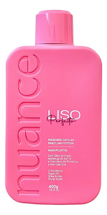 Liso Perfeito Escova Progressiva Orgânica 400 gramas Nuance