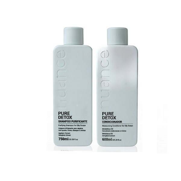 Kit Pure Detox Shampoo 750ml + Condicionador 600ml Nuance