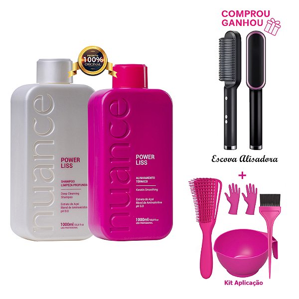 Kit Power Liss Progressiva 1 Litro + BRINDES Nuance
