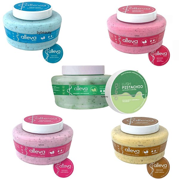 Esfoliante Corpo e Rosto 250ml Alleva
