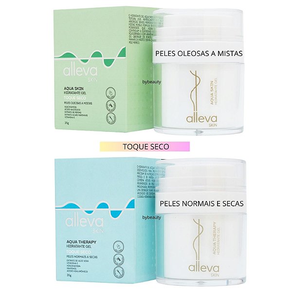 Hidratante Facial em Gel Aqua 35gr Alleva
