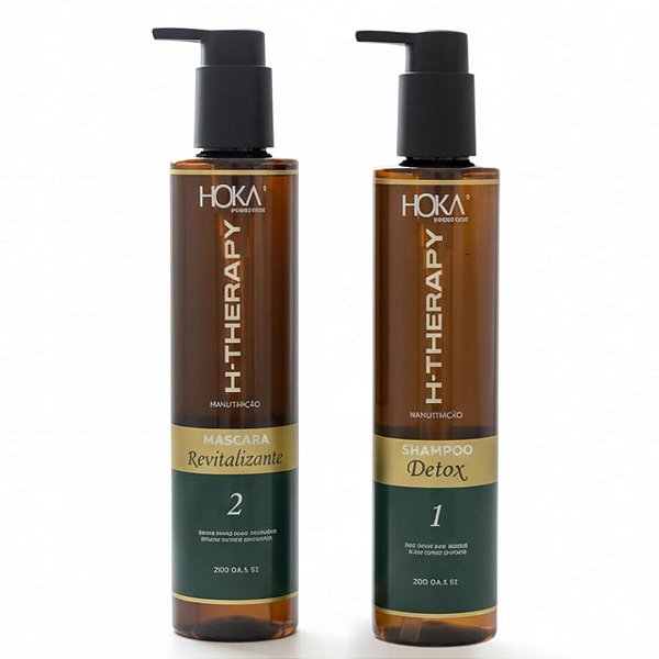 Kit Detox Revitalizante Anti Oleosidade H-Therapy 2x250ml Hoka