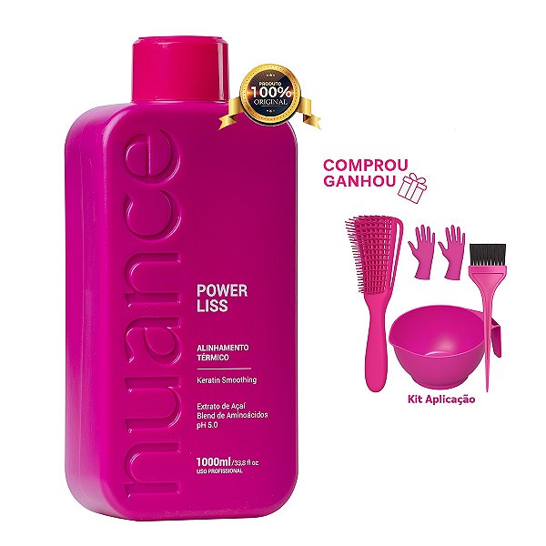 Progressiva Power Liss 1 Litro Ativo Nuance + Kit Aplicação