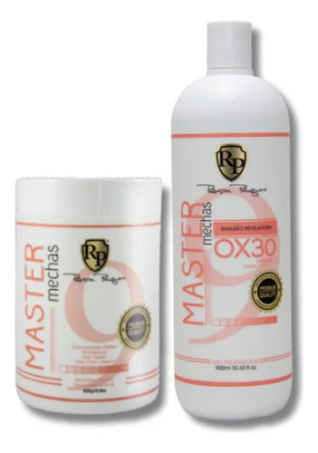 Po Descolorante + Ox 30 Master Mechas Robson Peluquero