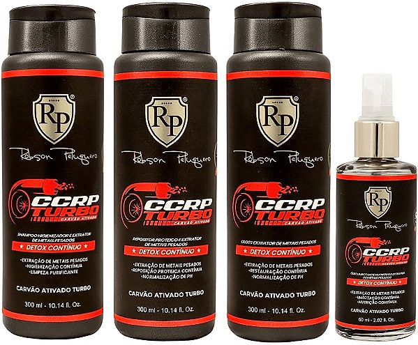 Kit Carvão Ativado Ccrp Turbo 300ml Robson Peluquero