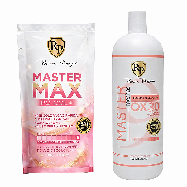 Kit Descoloração Pó Cola 500gr + Ox 30 Robson Peluquero