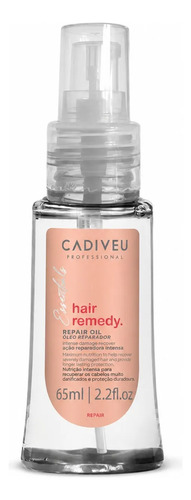 Óleo Hair Remedy Cadiveu Brilho Nutrição Reparação 65ml