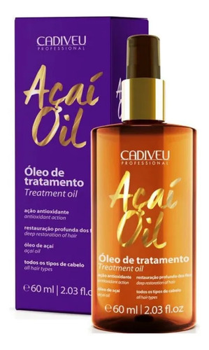 Óleo Açaí Oil Cadiveu Nutrição E Ação Antioxidante 60ml