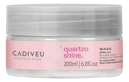 Máscara Quartzo Shine Essentials Cadiveu 200ml Alto Brilho
