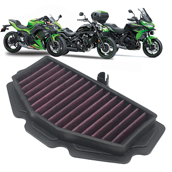 Filtro Ar Esportivo Kawasaki Vulcan Versys Ninja 650 Lavável