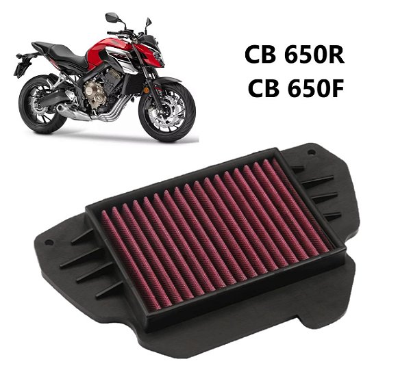 Filtro de ar Honda Cb650f Cbr650f 2014 a 2018 Lavavel