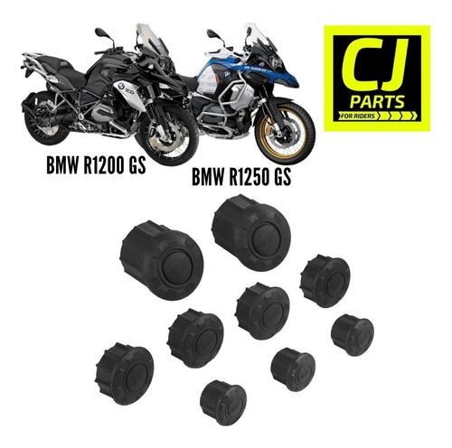Kit Tampas Quadro Bmw R1200gs R1250gs C/logo  Gs (9 Pecas)