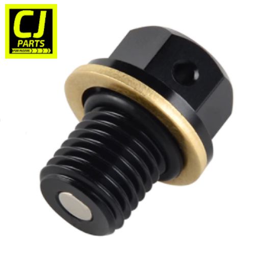 Parafuso Óleo Bujão Magnético + Anel Honda Nc750x Cb500x - Preto