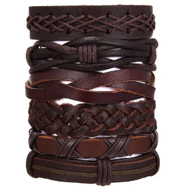 Pulseira Ajustável Marron Pop Rock Motociclista