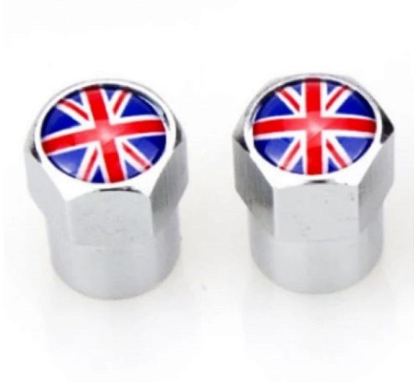 Tampinha Bico Válvula Pneu Inglaterra  Par