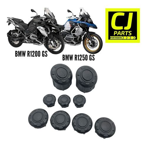 Kit Tampas Quadro Bmw R1200gs R1250gs S/logo Gs (9 Peças)