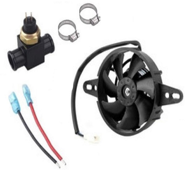 Ventoinha + Termostato para Radiador Universal Moto 85c