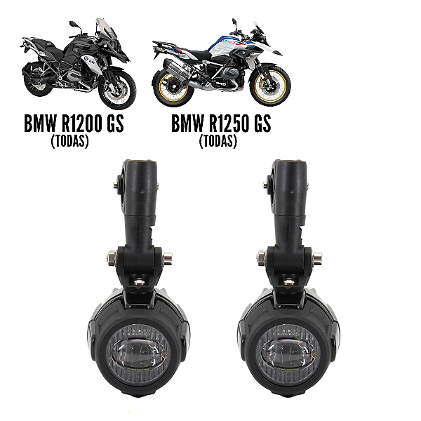 Farol Led Auxiliar Milha Moto Bmw R1200gs F800gs Adv(par)