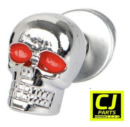 Par Parafuso De Caveira Skull Placa Moto Carro