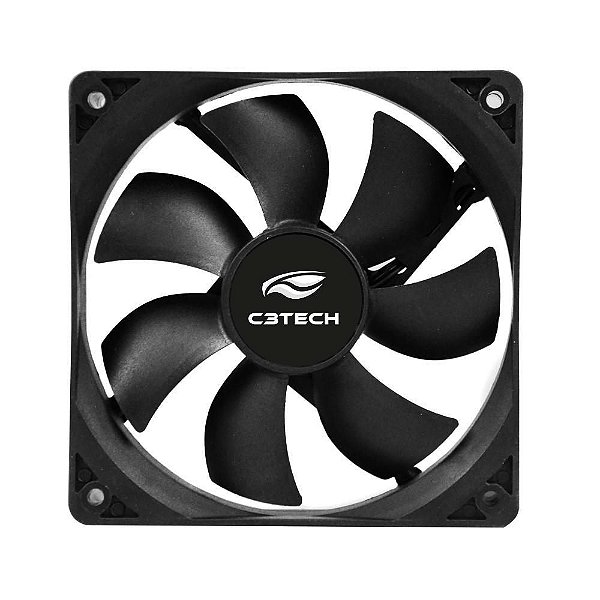 Cooler Fan C3Tech Storm F7-50BK, 80mm, Preto, 2200 RPM