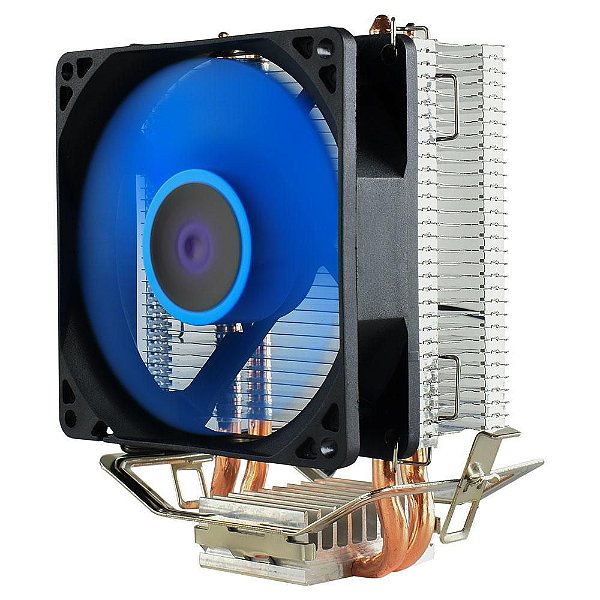 Air Cooler Evus CP-90, Intel/AMD, Azul, 90W, 2000 RPM, 27,3CFM