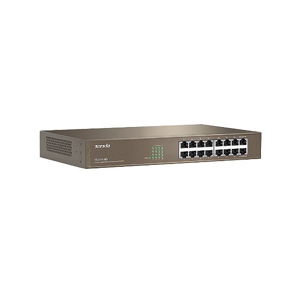 Switch Tenda TEG1016D, 16 Portas, 10/100/1000 Mbps