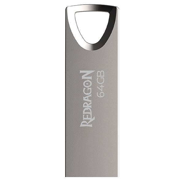 Pendrive Hiksemi Redragon Lume 64GB, USB 2.0, Prata, ED-305