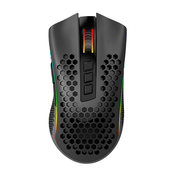 Mouse Redragon Storm Pro, RGB, USB, Wireless, 16000 DPI, 8 Botões Programáveis, Preto, M808-KS