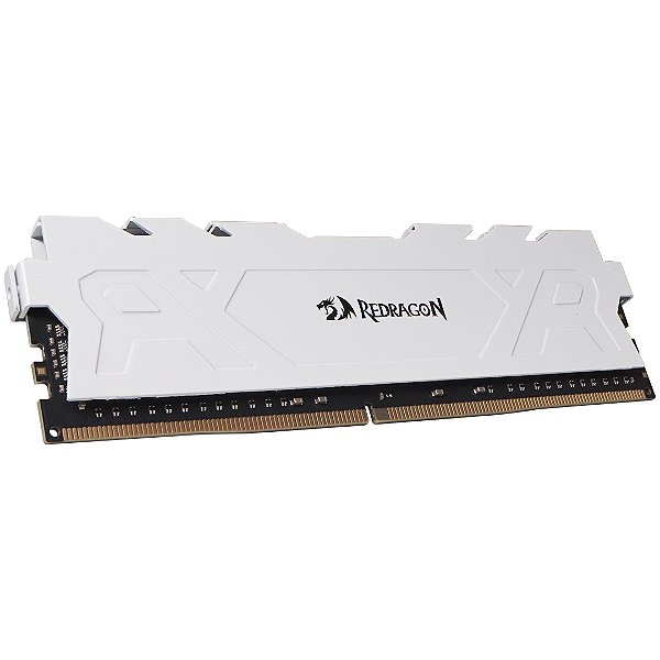 Memória DDR4 Redragon Rage Lunar White GM-711, 8GB, 3200MHz, CL16, Branco