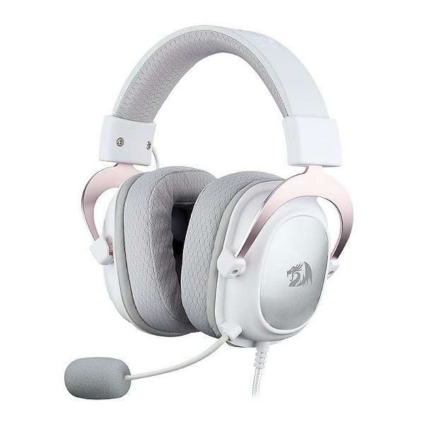 Headset Redragon Hero Sakura Edition, RGB, Múltiplas Plataformas, P3 3.5mm, Branco, H530-W