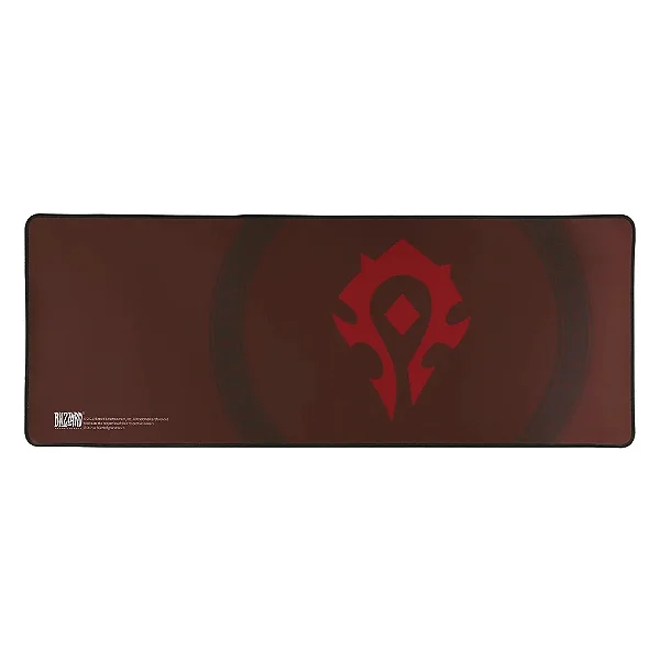 Mousepad Redragon World Of Warcraft Horda, 300x800x3mm, Vermelho, Base Anti Derrapante, Borda Costurada, BMP01H