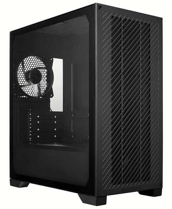 Gabinete Cooler Master Elite 301 Lite, Mini-Tower, Vidro Temperado, Preto, E301L-KGNN-S00