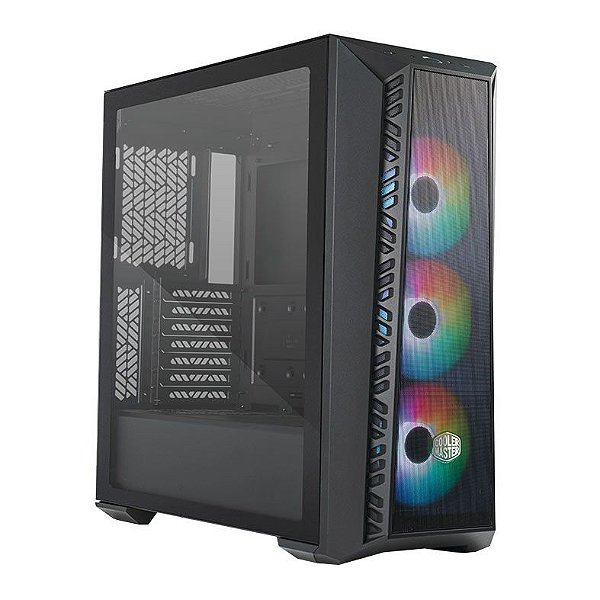 Gabinete Cooler Master Masterbox 520 Mesh, Mid-Tower, ARGB, Lateral de Vidro, 3x Fans, Preto, MB520-KGNN-S00